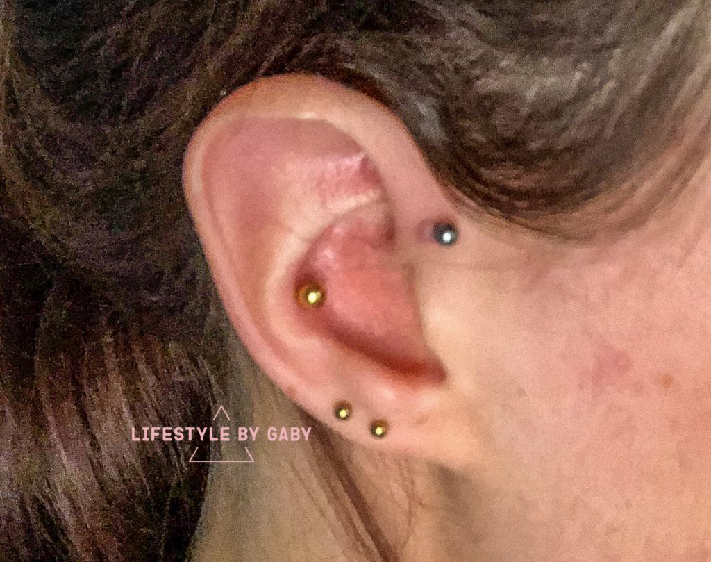 Klacht bloeden Graan 22. Mijn nieuwe forward helix piercing » Blog| Lifestyle By Gaby